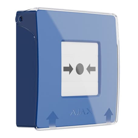 Bouton manuel incendie sans fil Ajax ManualCallPoint (Blue) Jeweller système alarme feu et évacuation thumbnail 2