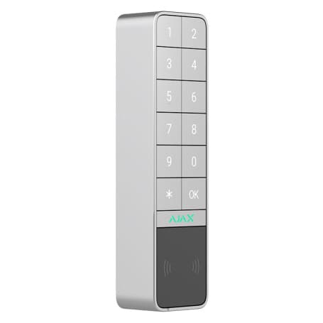 Clavier extérieur sans fil Ajax KeyPad Outdoor Jeweller Blanc thumbnail 2