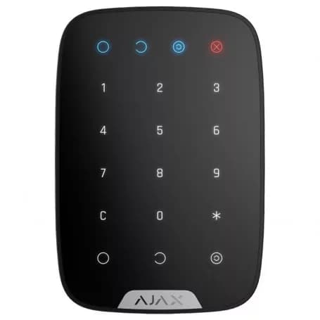 Clavier sans fil tactile noir Ajax Keypad Jeweller — AJAX image 1