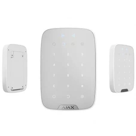 Clavier tactile sans fil blanc Ajax Keypad Plus Jeweller avec lecteur de badge thumbnail 4