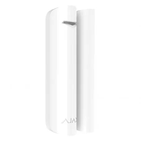 Détecteur d'ouverture magnétique sans fil avec détection de choc et de vibration Ajax DoorProtect Plus Jeweller blanc