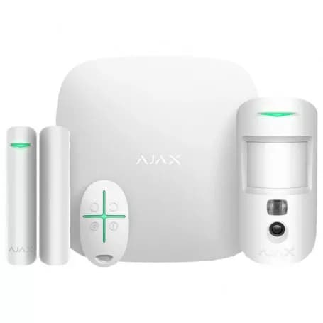 Kit alarme sans fil vidéo WIFI et 4G Ajax StarterKit Cam Plus jusqu'à 200 dispositifs