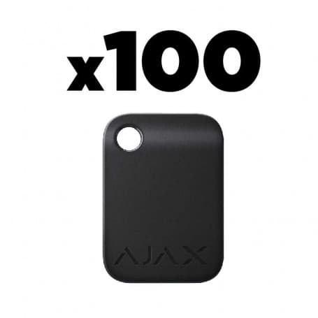 Pack 100 badges noir sans contact Ajax Tag pour alarme Hub Ajax Jeweller — AJAX image 1