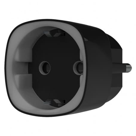 Prise intelligente connectée sans fil noire Ajax Socket (type F) Jeweller pour alarme sans fil Ajax thumbnail 2