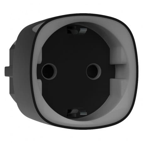 Prise intelligente connectée sans fil noire Ajax Socket (type F) Jeweller pour alarme sans fil Ajax thumbnail 3