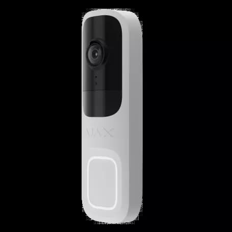 Sonnette vidéo sans fil 4MP avec détection par intelligence artificielle Ajax DoorBell blanc Jeweller thumbnail 2