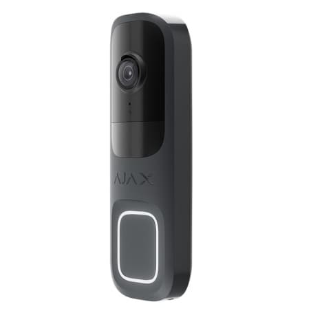Sonnette vidéo sans fil 4MP avec détection par intelligence artificielle Ajax DoorBell (Graphite) Jeweller thumbnail 2