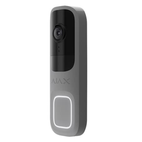Sonnette vidéo sans fil 4MP gris avec détection par intelligence artificielle Ajax DoorBell (Grey) Jeweller thumbnail 2