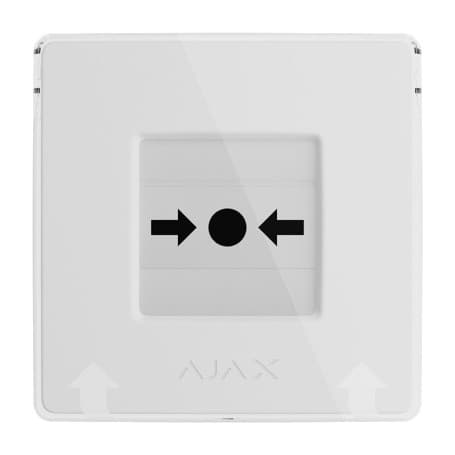 Bouton manuel incendie sans fil Ajax ManualCallPoint (White) Jeweller déclenchement alarme évacuation bâtiment — AJAX image 1