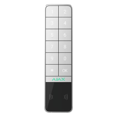 Clavier extérieur sans fil Ajax KeyPad Outdoor Jeweller Blanc — AJAX image 1