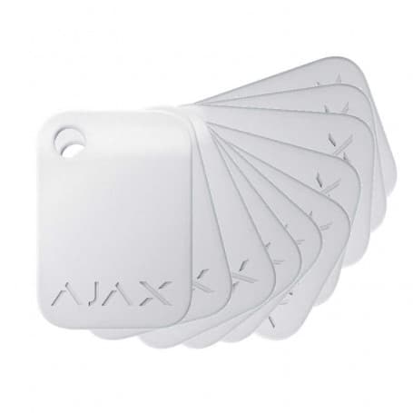 Pack 10 badges blanc sans contact Ajax Tag pour alarme Hub Ajax Jeweller — AJAX image 1
