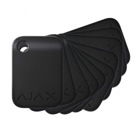 Pack 10 badges noir sans contact Ajax Tag pour alarme Hub Ajax Jeweller — AJAX image 1