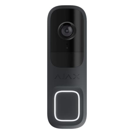 Sonnette vidéo sans fil 4MP avec détection par intelligence artificielle Ajax DoorBell (Graphite) Jeweller — AJAX image 1