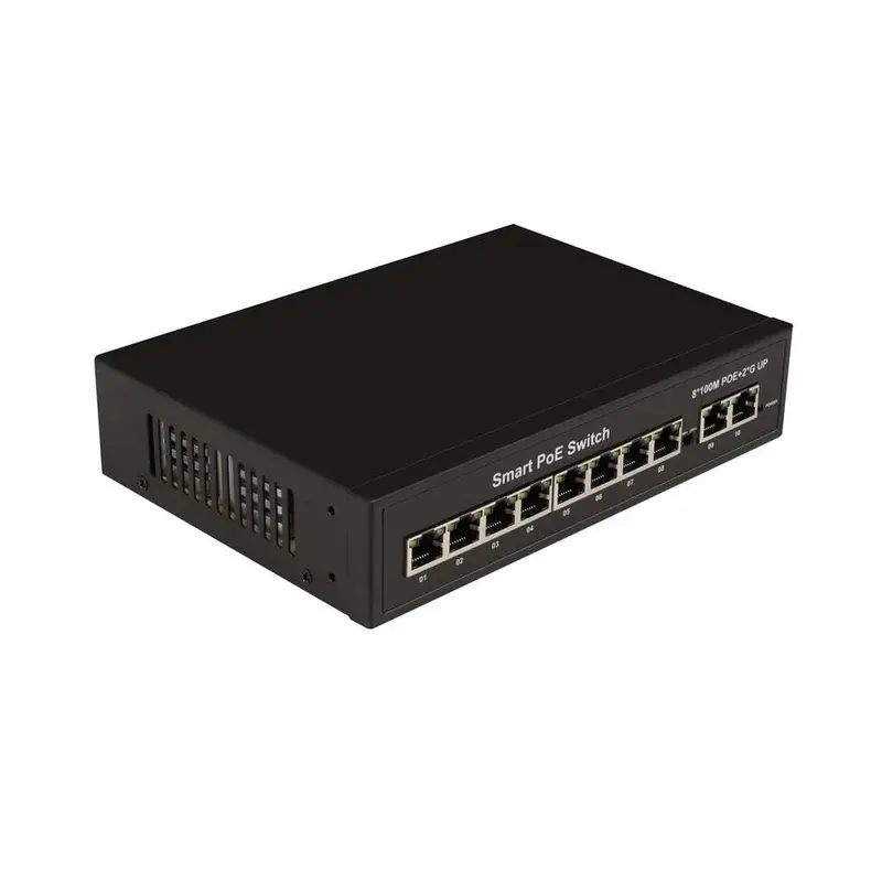 10 Ports 100M PoE Switch- extended distance 250m thumbnail 2