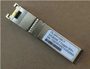 10Giga SFP+,  copper  RJ45 interface