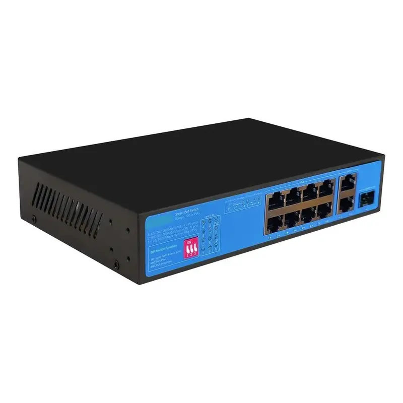 11 Port Gigabit PoE Switch, extend distance 300m thumbnail 2