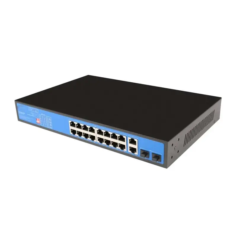 20 Ports Full Giga PoE Switch,  extend Distance 300m thumbnail 2