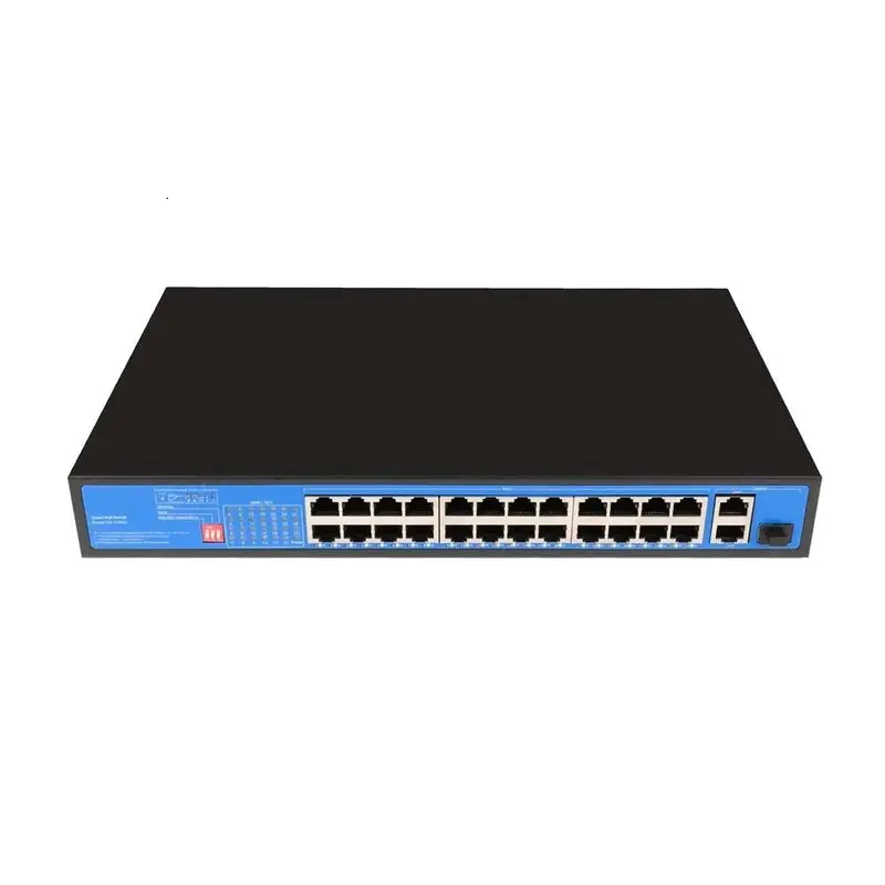 27 Ports Full Giga PoE Switch, extend distance 300m