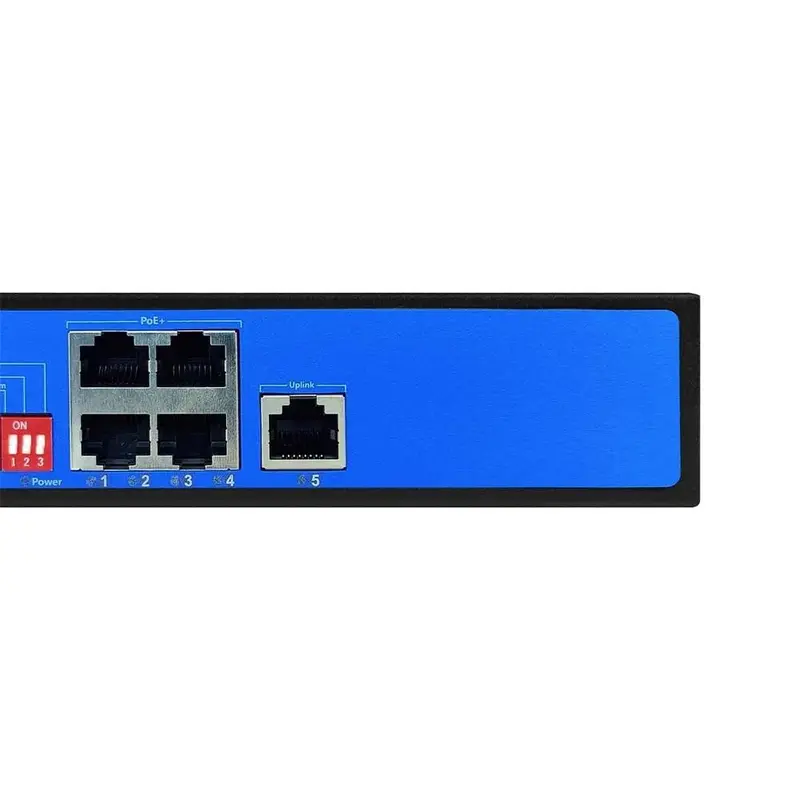 5 Ports Full Gigabit PoE Switch, extend distance 300 thumbnail 3