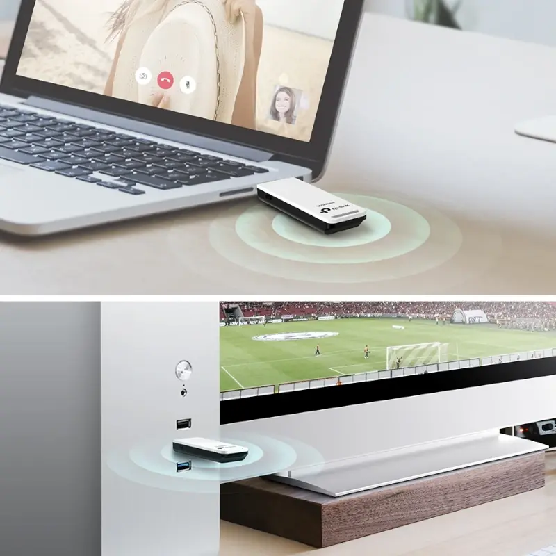 Adaptateur USB WiFi TP-Link N300Mbps TL-WN821N ver 6.0 thumbnail 4