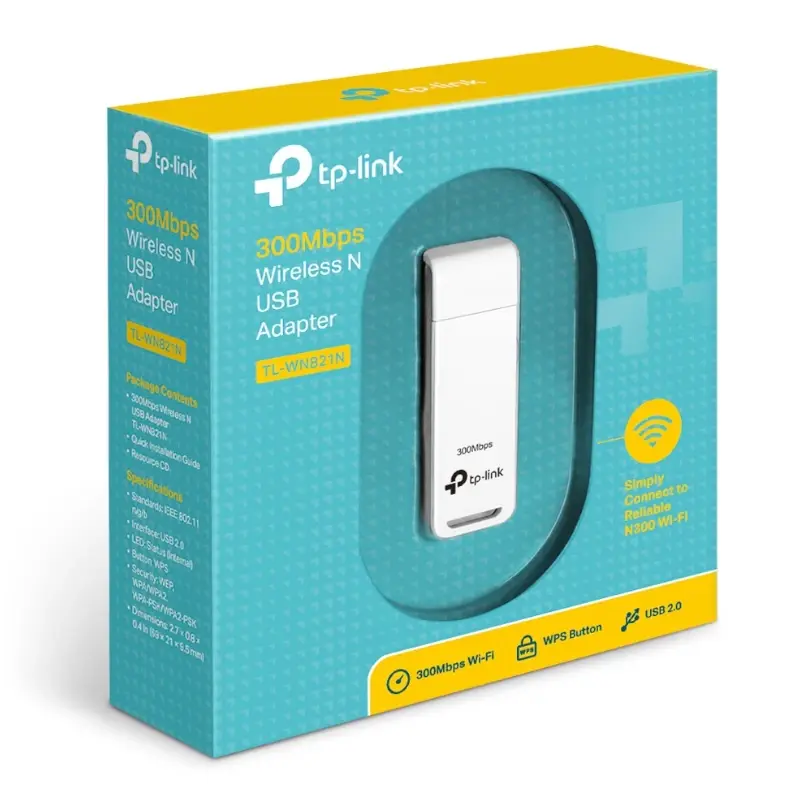 Adaptateur USB WiFi TP-Link N300Mbps TL-WN821N ver 6.0 thumbnail 5