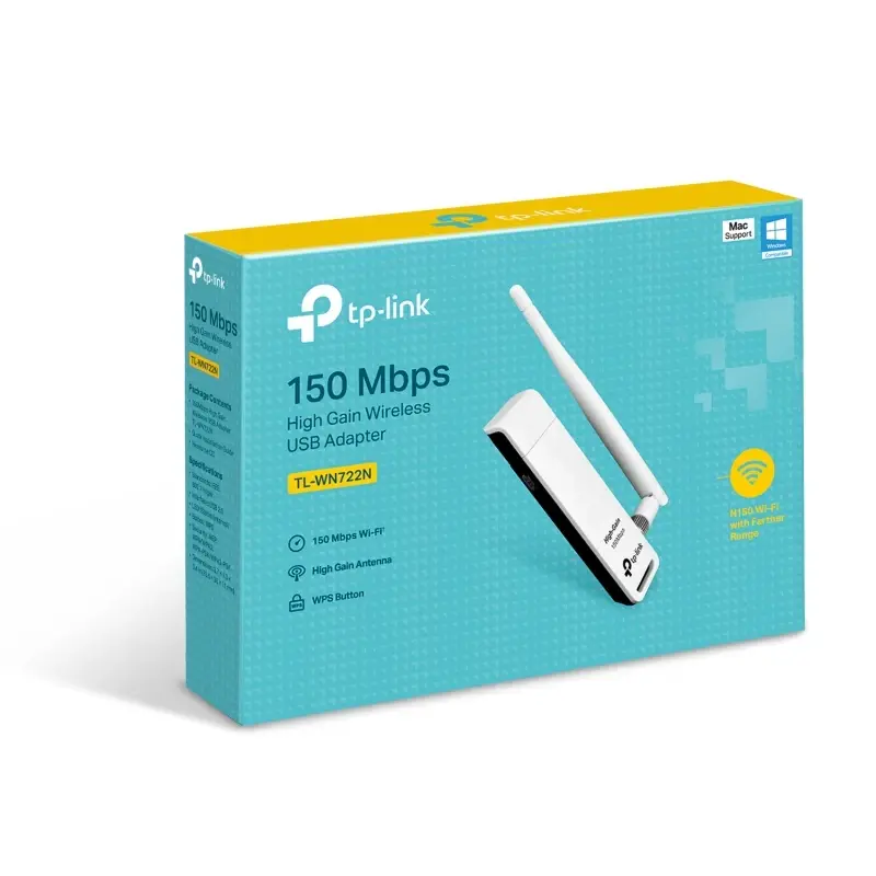 Adaptateur USB Wifi TP-Link TL-WN722N 150Mbps ver 3.0 thumbnail 3