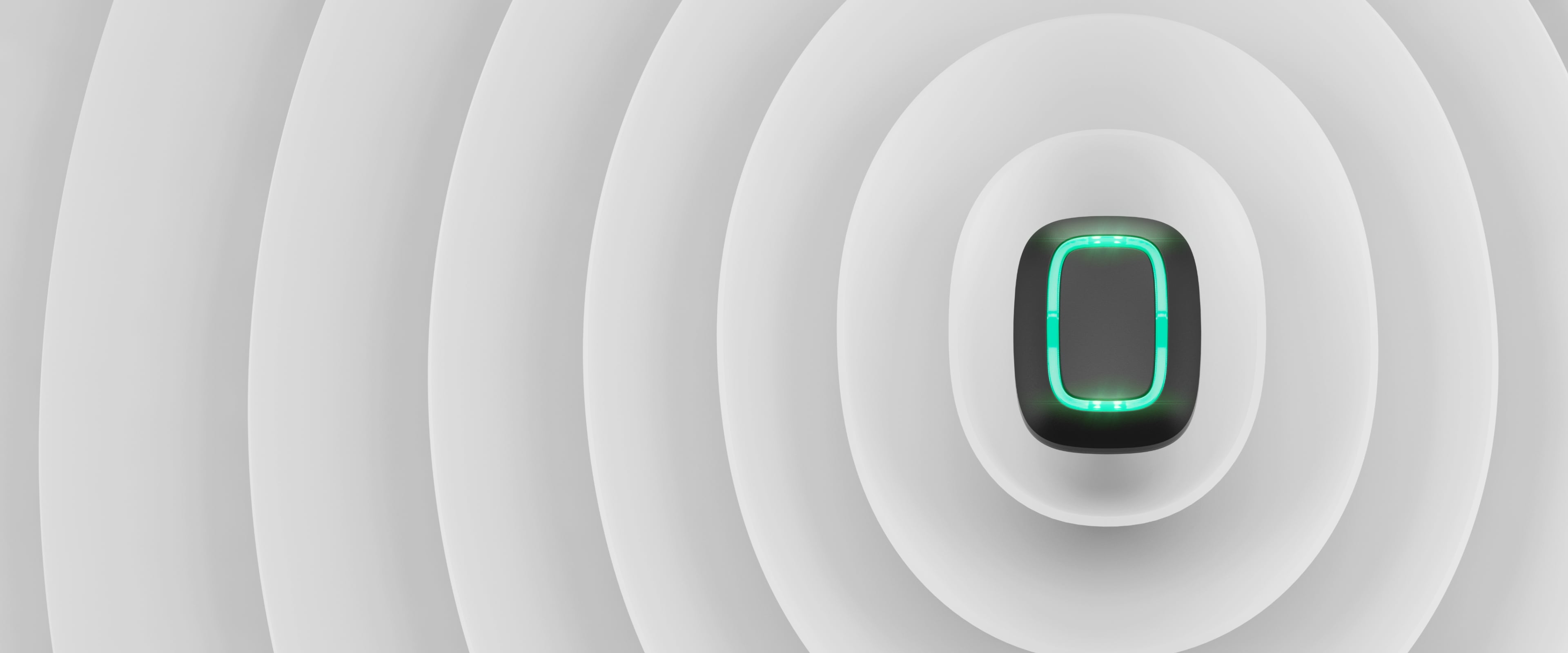 Bouton d'alerte sans fil pour alarme connectée Ajax Button noir
