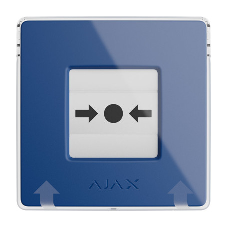 Bouton manuel incendie sans fil Ajax ManualCallPoint (Blue) Jeweller système alarme feu et évacuation
