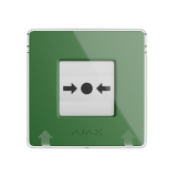 Bouton manuel incendie sans fil Ajax ManualCallPoint (Green) déclenchement alarme feu et scénarios d'automatisation