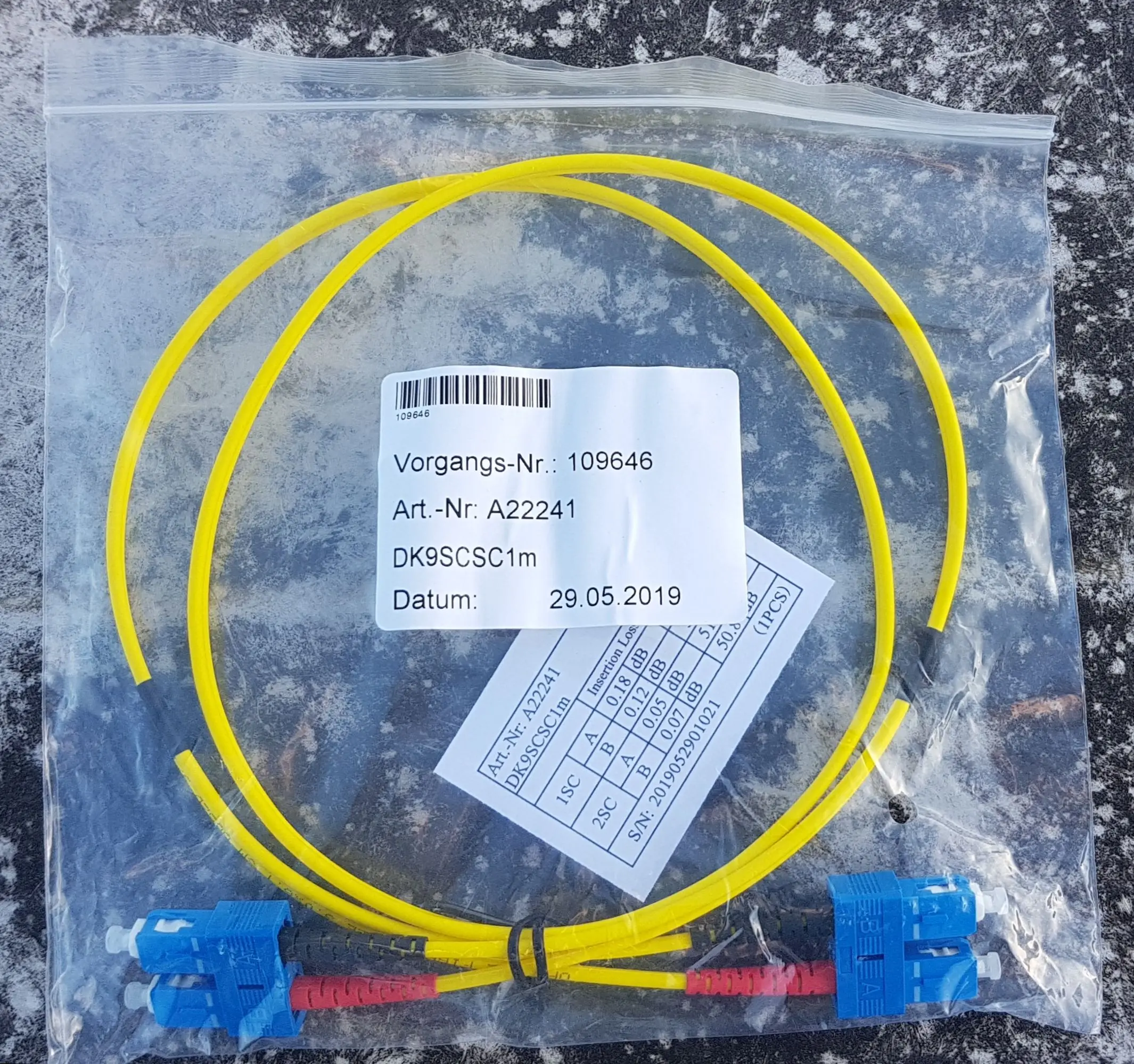Câble Fibre Optique TP-Link LC-LC Singlemode Duplex 1m OS2