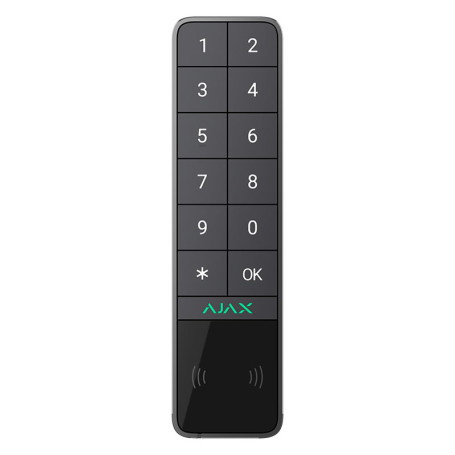 Clavier extérieur sans fil Ajax KeyPad Outdoor Jeweller Graphite thumbnail 2