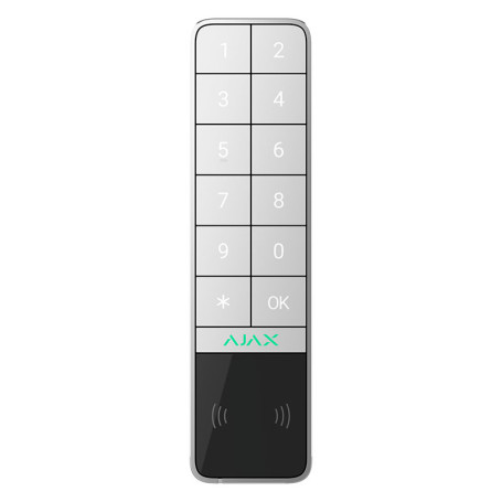 Clavier extérieur sans fil Ajax KeyPad Outdoor Jeweller Blanc