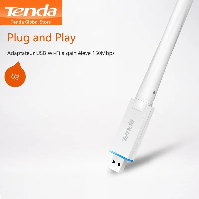 CLE WIFI TENDA U2 150Mbps GAIN ELEVE