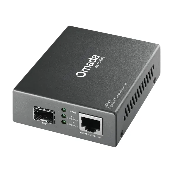 Convertisseur de média TP-Link MC220L Gigabit à port SFP (RJ45 vers fibre)