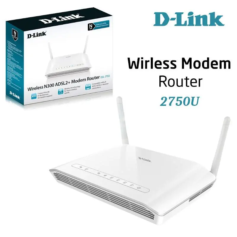 D-Link 2750U Modem Routeur Wireless 300 Mbps