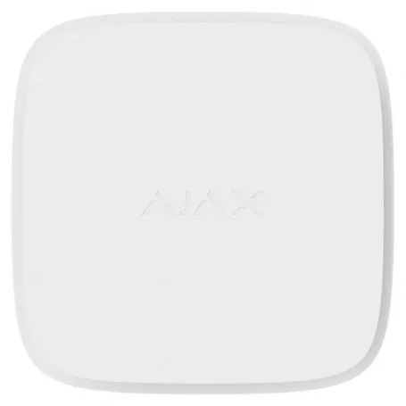 Détecteur d'incendie sans fil blanc avec capteur de chaleur et de CO Ajax FireProtect 2 RB (Heat/CO) pour alarme Ajax