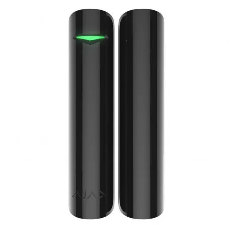 Détecteur d'ouverture magnétique sans fil avec détection de choc et de vibration Ajax DoorProtect Plus Jeweller noir