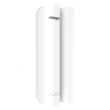 Détecteur d'ouverture magnétique sans fil avec détection de choc et de vibration Ajax DoorProtect Plus Jeweller blanc
