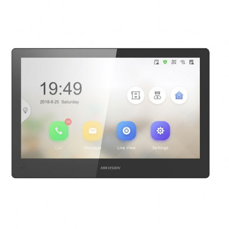 Écran de contrôle tactile 10" WI-FI Hikvision DS-KH8520-WTE1 pour interphone vidéo IP