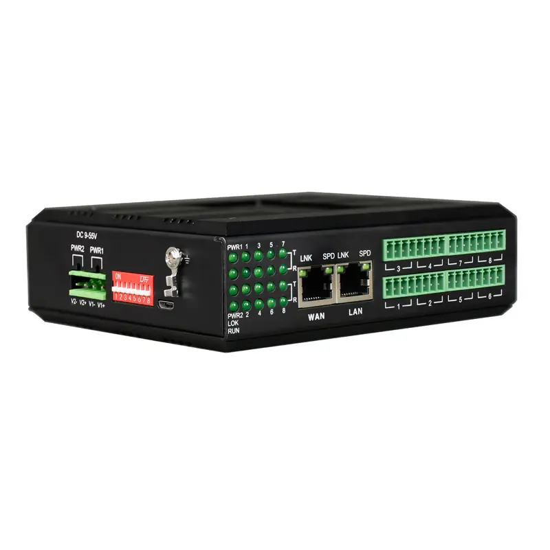 Industrial DIN-rail DRY CONTACT  to IP-Ethernet converter thumbnail 2