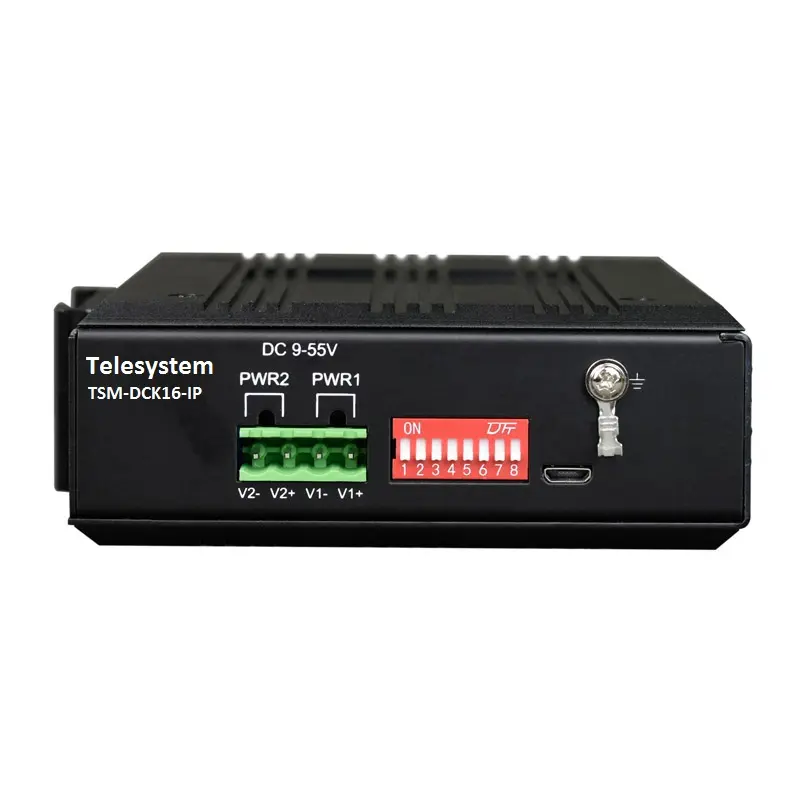 Industrial DIN-rail DRY CONTACT  to IP-Ethernet converter thumbnail 3