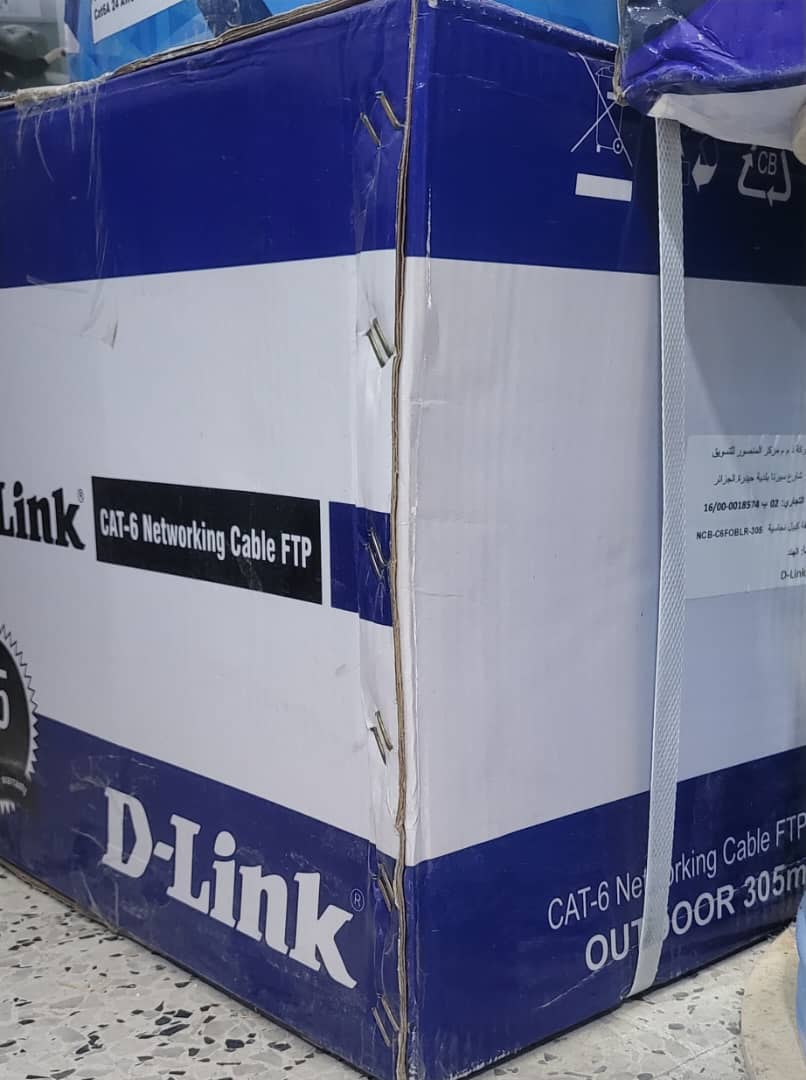 Câble Cat6 FTP 23 AWG Extérieur PE 305m Noir