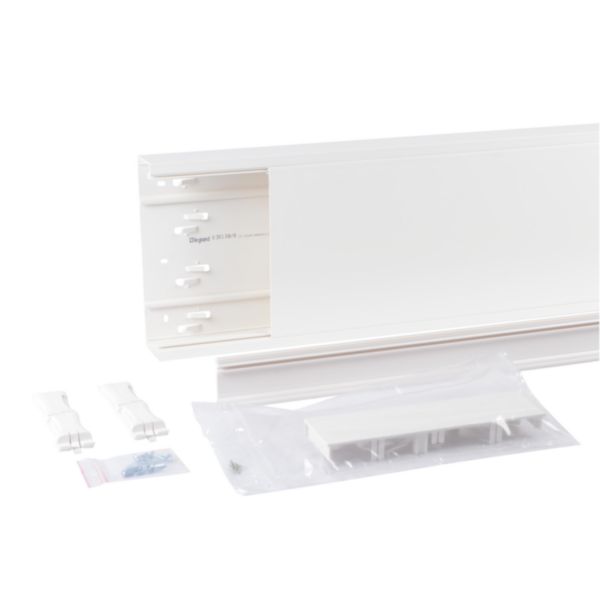Goulotte GTL complète DRIVIA 13 65x250mm mi-longueur avec 1 couvercle - longueur 1,66m
