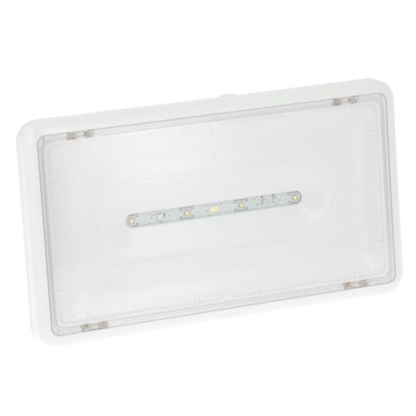 BAES d'ambiance saillie à LEDs 400lm IP43 IK07 plastique SATI Connecté pour ERP et ERT