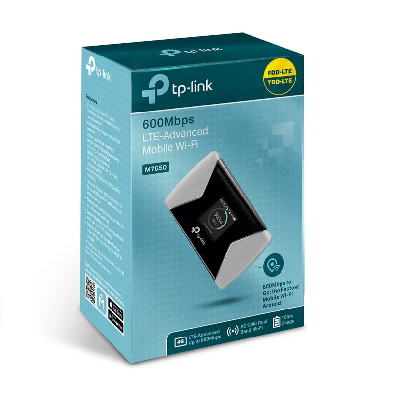 M7650 – Modem/Routeur mobile 4G+ LTE Advanced 600 Mbps - WiFi - 3000 mAh