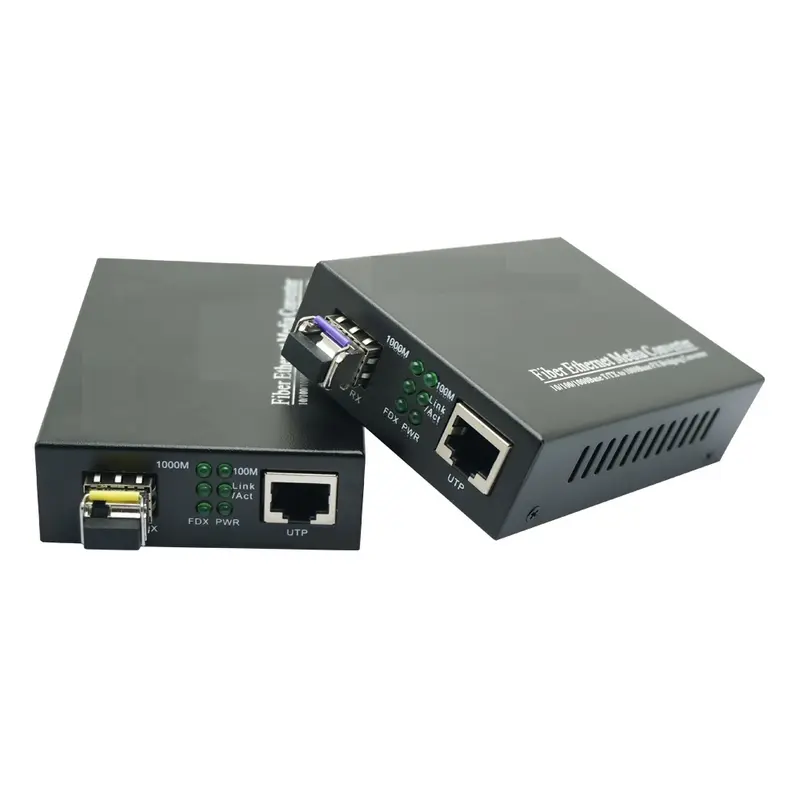 MEDIA CONVERTER 1SFP-to-1RJ45  10/100/1000M thumbnail 2