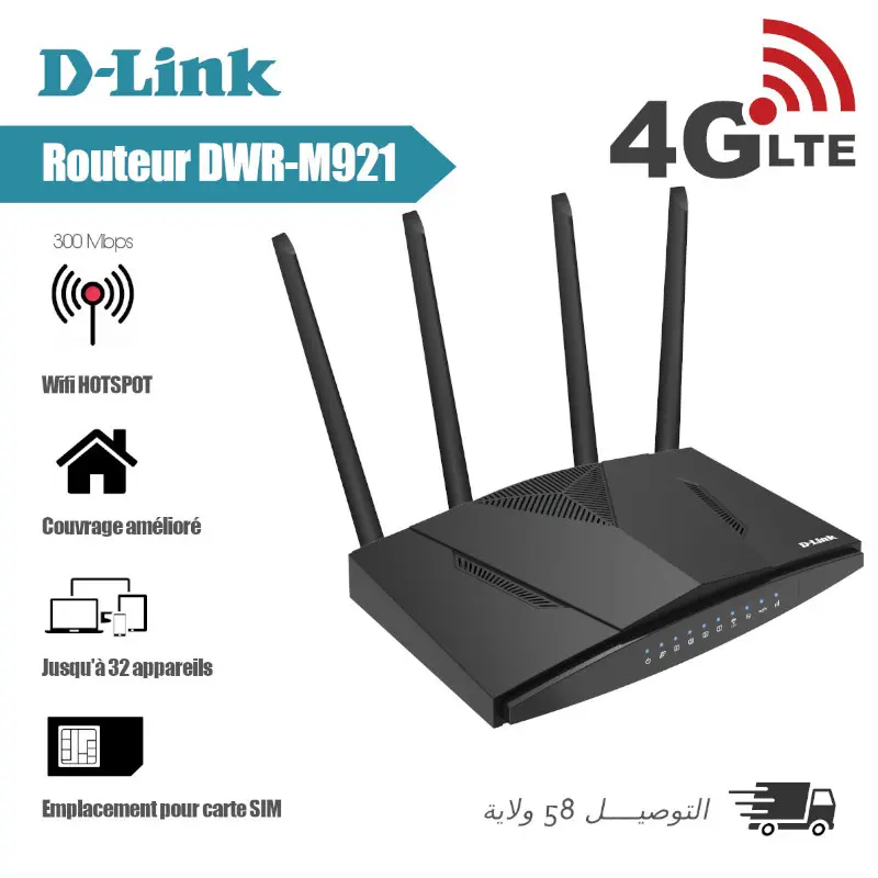 Modem Routeur DLINK DWR-M921 WIFI 4G-LTE