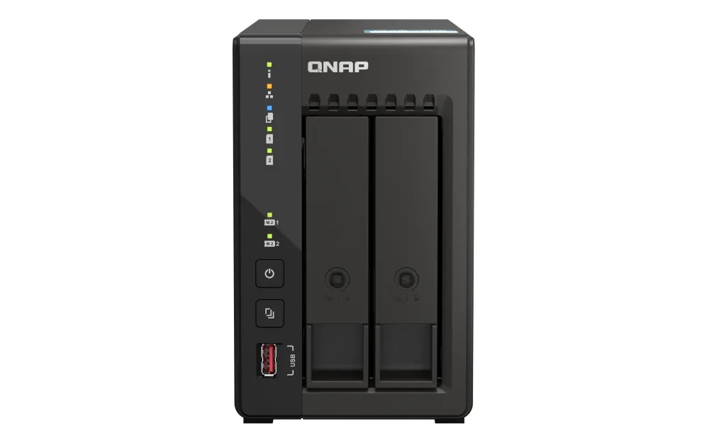 NAS QNAP TS-253E 2 baies Intel Celeron J6412 8 Go 2.5GbE