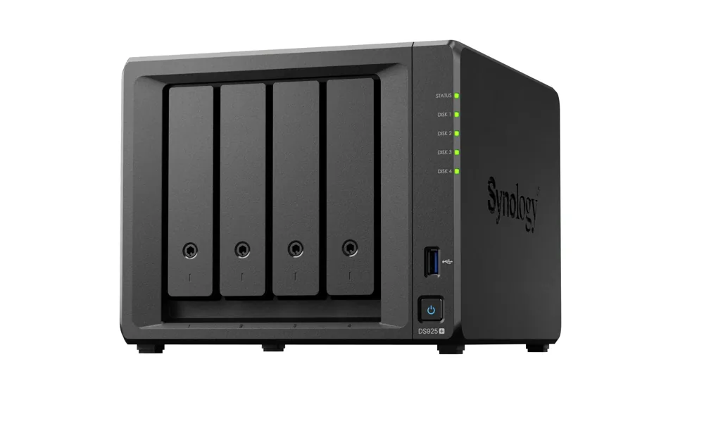 NAS Synology DS925+ 4 baies AMD Ryzen V1500B 4 Go 2.5GbE