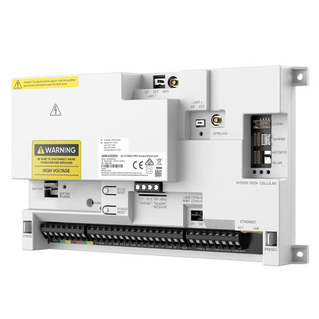 Panneau de contrôle AX Hybrid Pro V2 avec 128 zones Hikvision DS-PA502-128 communication réseau Ethernet, Wi-Fi et optio